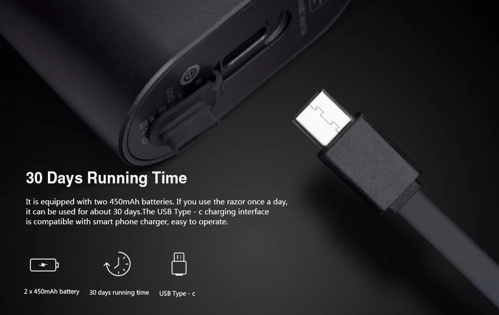 Xiaomi Mijia Electric Shaver 2 Floating Head Waterproof Razor Shavers USB Rechargeable Beard Shaver for Men Shaving Machine