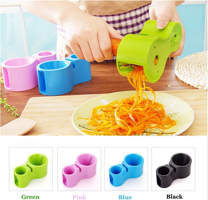 

Multifunction Spirality Double-headed Grater Vegetable Spiral Peeler Cutter Knife Sharpener Kitchen Gadgets Cooking Friuts Tool