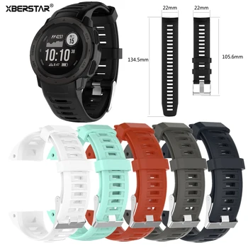 

Soft Silicone Wrist Band Strap for Garmin instinct Smart Watch 22mm Width Watchband Bracelet Sports Strap for Garmin instinct