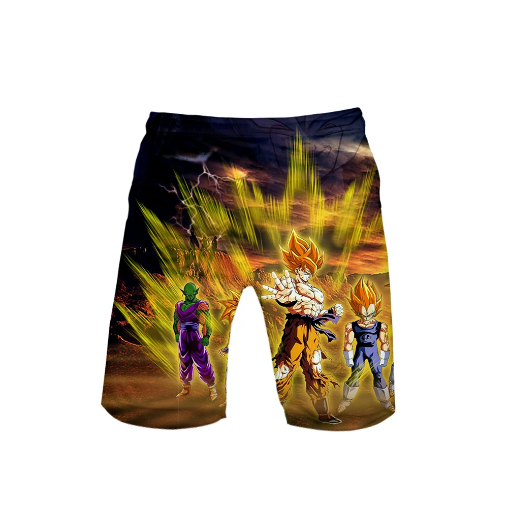Новые модные летние мужские шорты с принтом Dragon Ball, Лидер продаж, высококачественные повседневные шорты