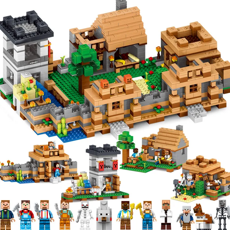 

2018 MY WORLD Figures DIY Building Blocks Bricks Set Educational Toys for Children Compatible With Legoing Minecrafted