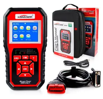 

2019 KW850 OBD2 Auto OBD Scanner Best Supports Multi-languages Diagnostics Tool Car Update Free On PC Full ODB2 Scanner