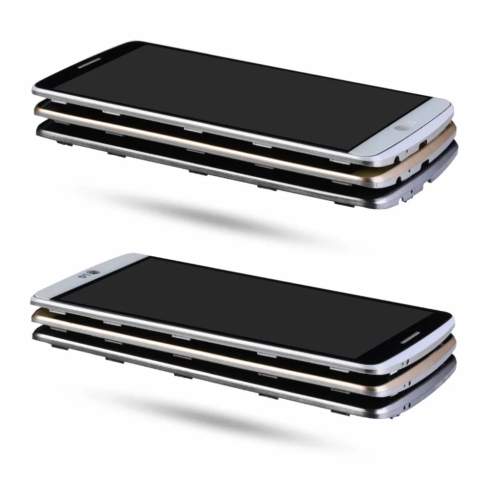 Display for LG G3 LCD Touch Screen Digitizer with Frame Replacement Original D850 D851 D855 Black White Gold