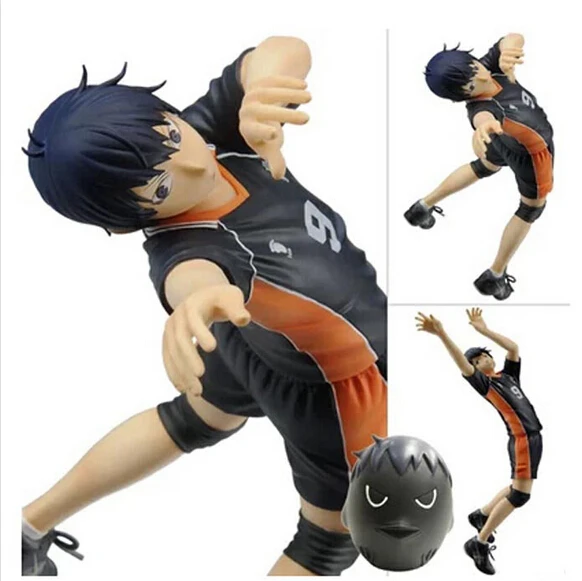 

Wholesale 5pcs Anime character Haikyuu kageyama tobio action pvc figure toy tall 26cm in box via EMS.