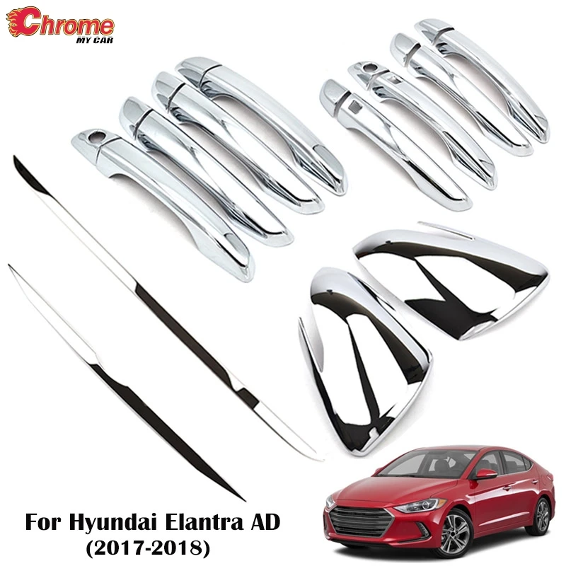 Chrome Door Catch Cover Molding for Hyundai Elantra AD 2017+