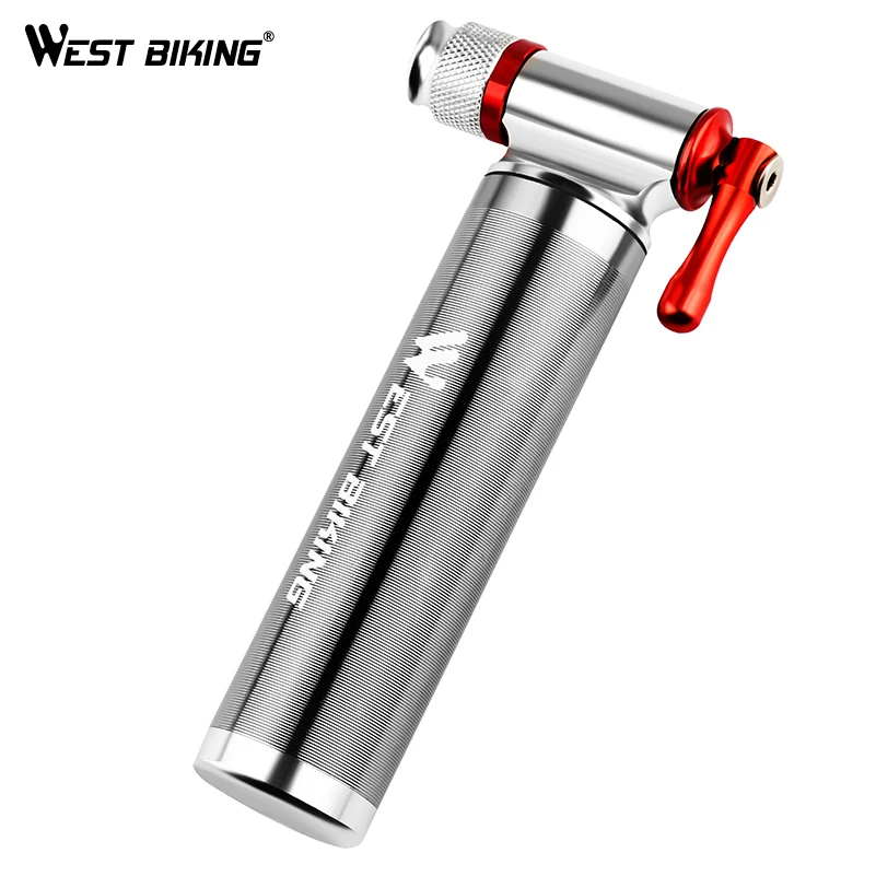 Bike Bicycle Pump CO2 Aluminum Alloy Mini Inflator Cycling Tire Portable