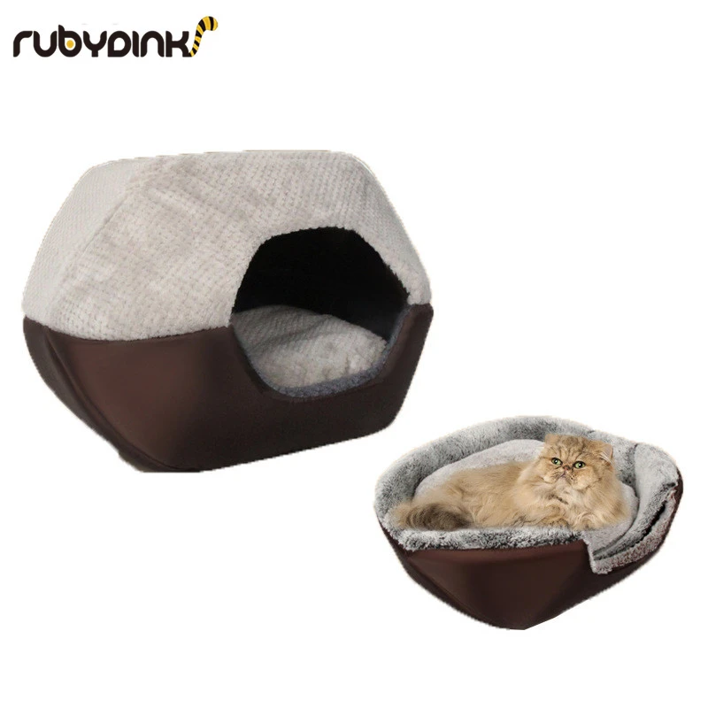 

2 Uses Foldable Soft Warm Pet Cat Bed Dog Bed For Dogs Cave Puppy Sleeping Mat Pad Nest Blanket Pet Beds For Cats Bed House Cat