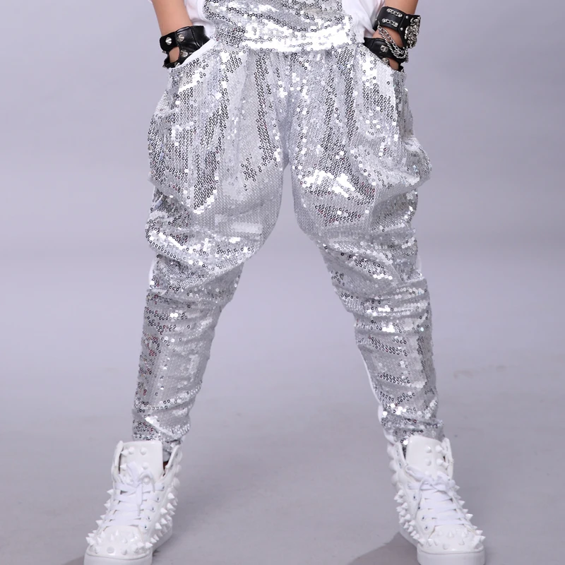 

2018 new arrival dance wear kids boys pants stage costume for children modern hip pop jazz dance street dance performance pants