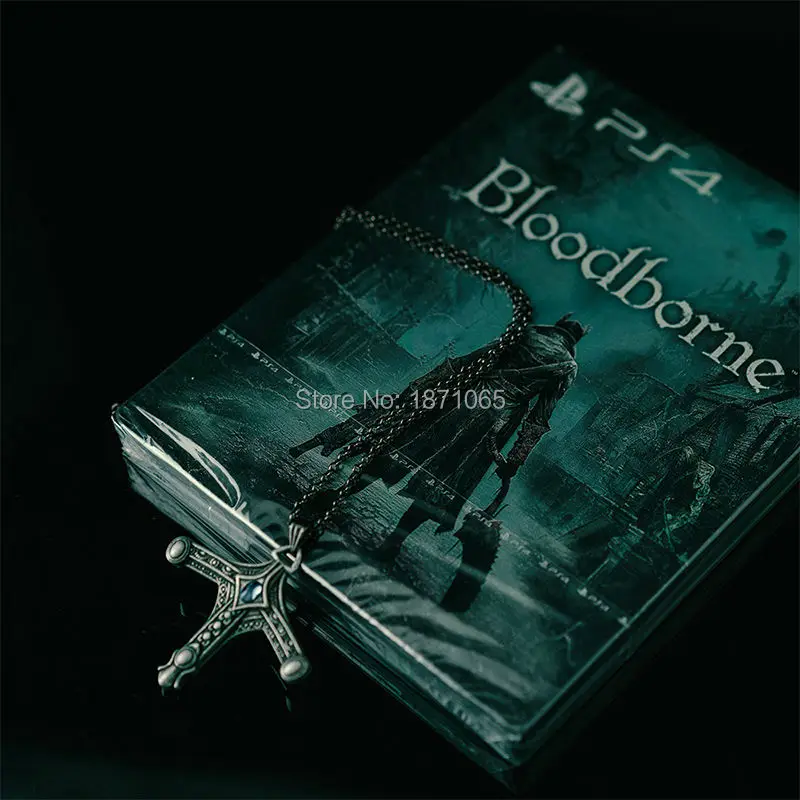 1 компл. GECCO металлический кулон PS4 игра Bloodborne Аниме Фигурки игрушки Рождественский подарок для мужчин и женщин