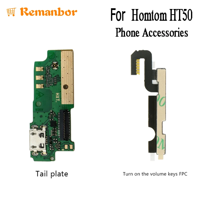 Remanbor для HOMTOM HT50 Боковая кнопка Flex Мощность + Кнопки громкости шлейф и USB разъем