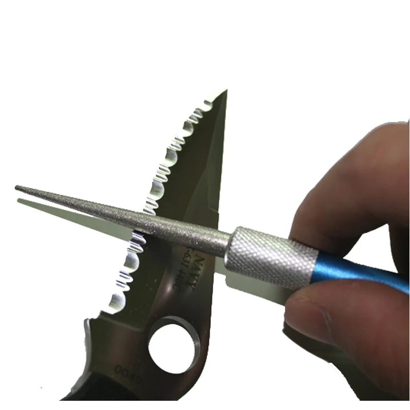 

EDC Tool Knife Sharpener Pocket Whetstone Fish Hook Sharpening Stone Multi Purpose Diamond Pen Sharpener