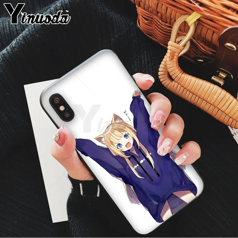 Sexy cartoon the anime kawaii Girl Cat