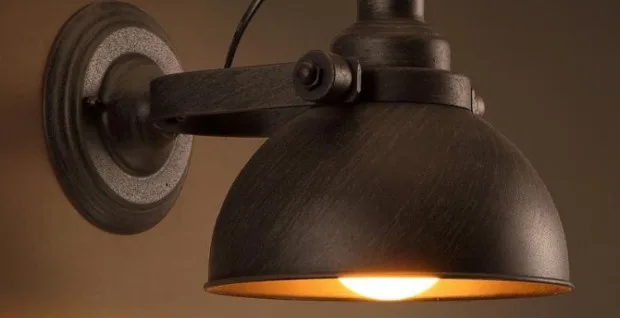 Настенный светильник Лофт бар скандинавский классический черный лампочка проволочная лампа клетка DIY настенный светильник Промышленный