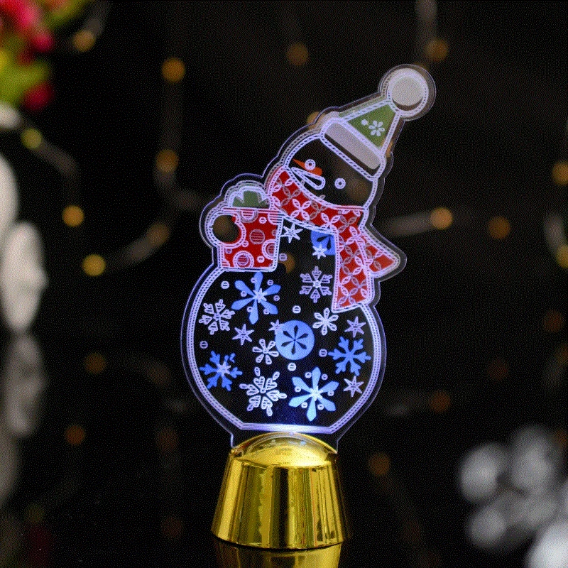 

Christmas 3D/5D Dynamic Colorful Fairy Light Party Lighting Decor Christmas Ornament Acrylic Night Light
