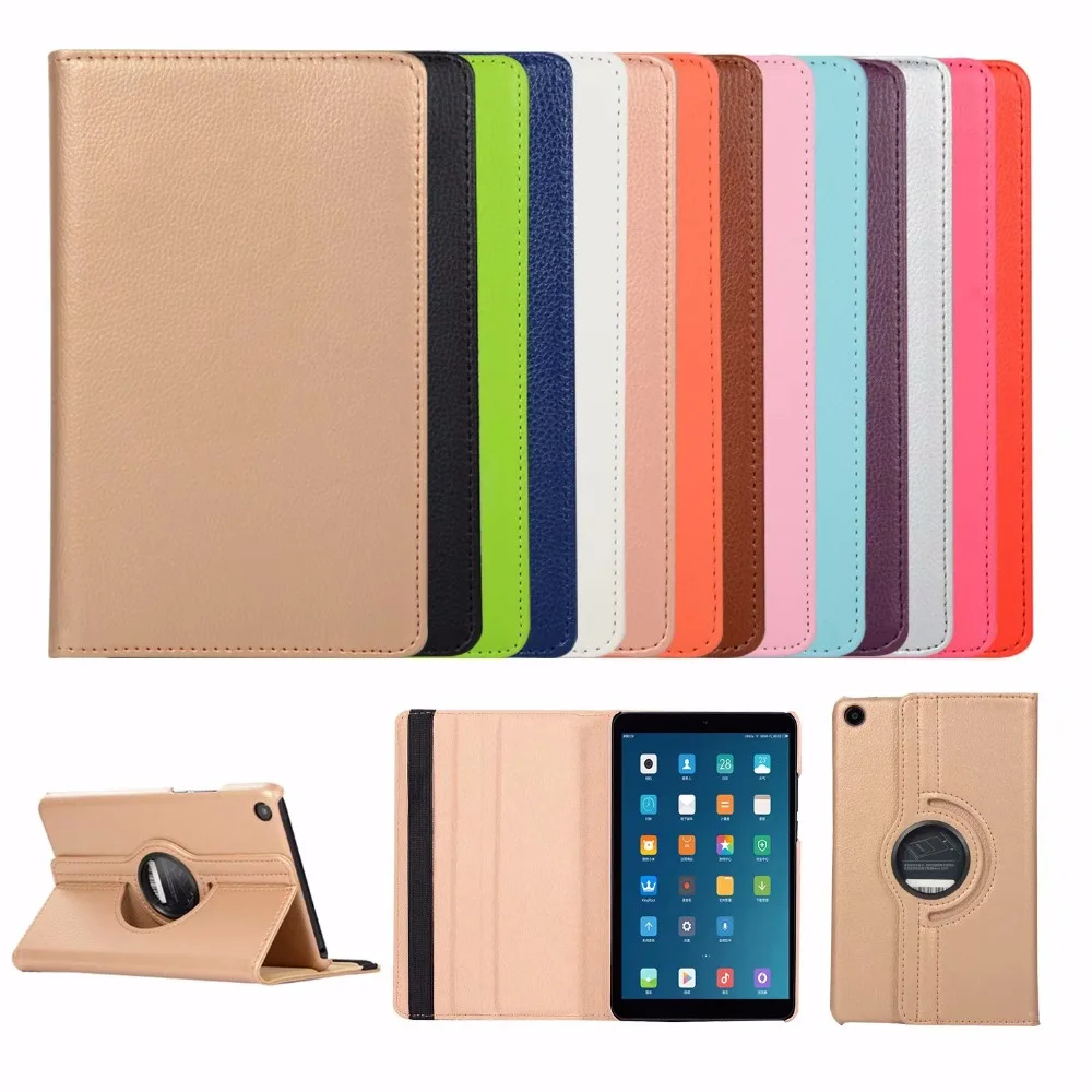 

Case For Xiaomi Mi Pad 4 8.0 Inch 360 Rotating Smart Cover Magnetic Auto Sleep Pu Leather Case For Xiaomi Mipad4 / Mipad 4