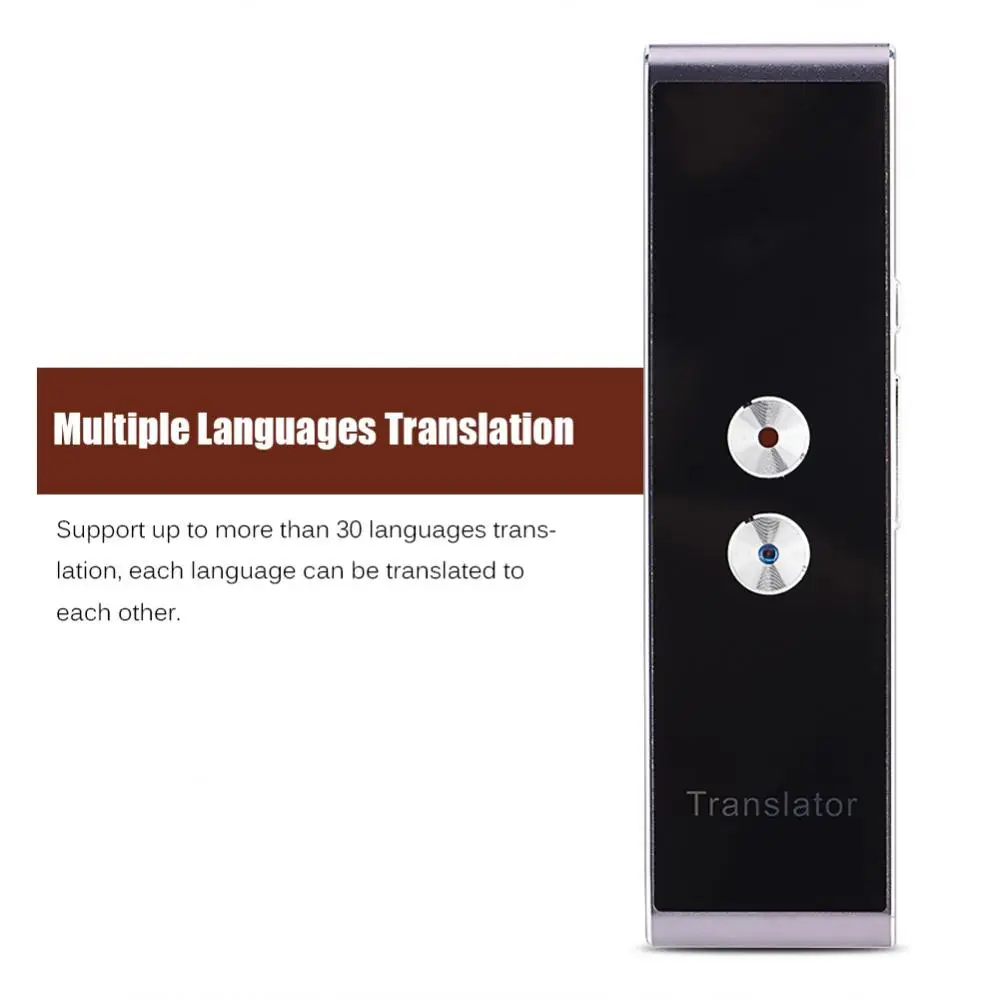30 Multi-Язык T8 Портативный Smart Bluetooth двусторонний реальное голосового переводчика для обучения путешествия речи