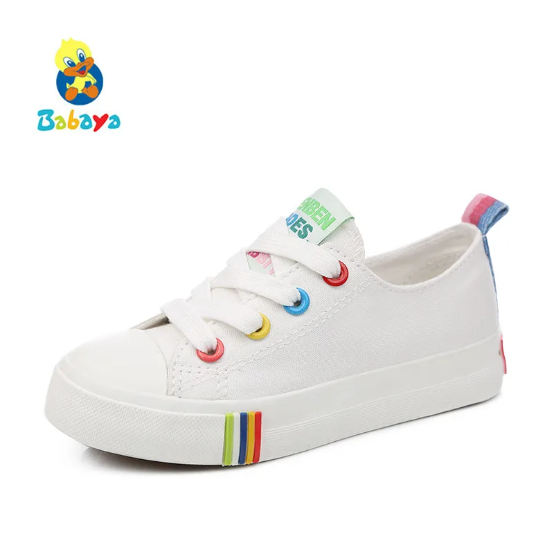 Kids Shoes For Girl Children canvas shoes boys Candy color laces 2017 Spring Autumn white sneakers children single shoes girls Kids Shoes For Girl Children canvas shoes boys Candy color laces 2017 Spring Autumn white sneakers children single shoes girls
