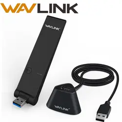 Wavlink AC1300 USB Беспроводной Wifi адаптер 2,4 г и 5 г двухдиапазонный сетевой карты приемник Wi-Fi Dongle 802.11ac Mini USB ethernet адаптер