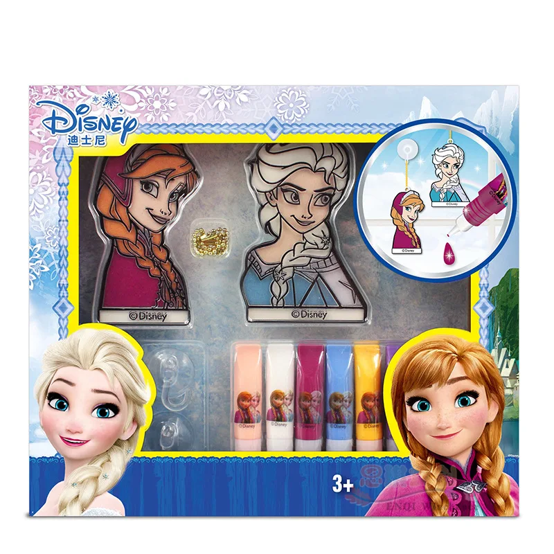 

Disney Frozen elsa and anna Non-iron painting Toys 3D Handmade Princess Sophia cars Learning Education Drawing Toys baby gift