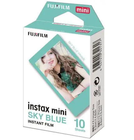 Новая Подлинная пленка Fujifilm Instax Mini небесно-голубой 10 листов для Fuji Instant Mini 8 7s 70 90 25 50s камера Share SP-1 SP-2 принтер