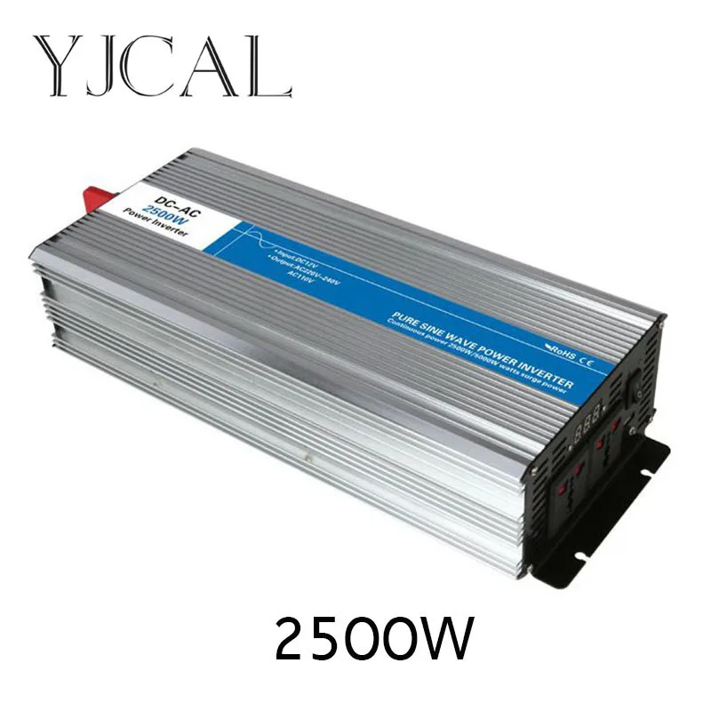 Модифицированный синусоидальный инвертор 2500 Вт постоянного тока 12 В в