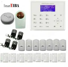 SmartYIBA Wifi GSM Inteligente Sistema de Alarme da Segurança Home Kit Strobe Siren Detector De Porta De Controle Remoto Sem Fio do Alarme de Assaltante