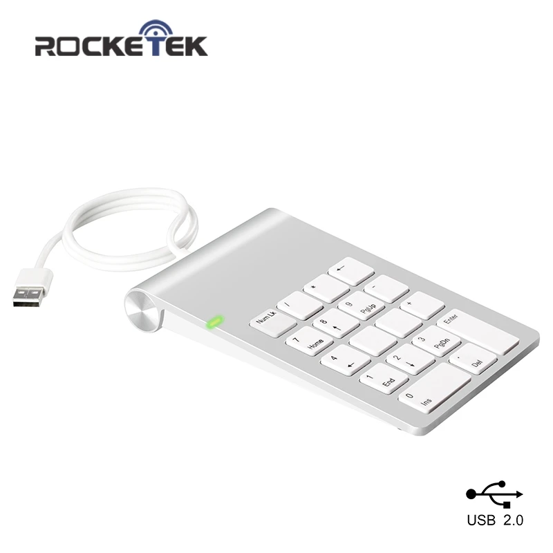 Rocketek USB цифровая клавиатура 18 клавиш для цифровой клавиатуры ультра мини Тонкий