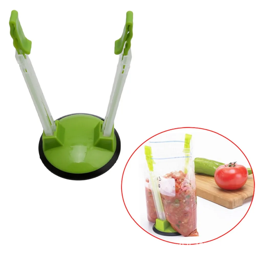 

Kitchen Baggy Rack Clip Food Drying Storage Bag Holder Adjustable Hands Free Bag Clips Nonslip Plastic Bag Sealer Keukenhulpjes