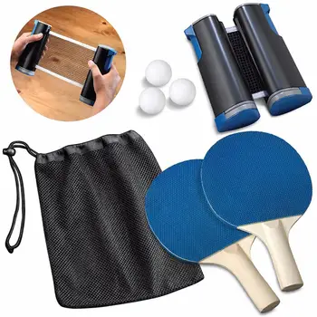 

1 Set Table Tennis Racket Blade Ping Pong Paddle Sports Table Tennis Balls Performance Professional Fitness Workout Training