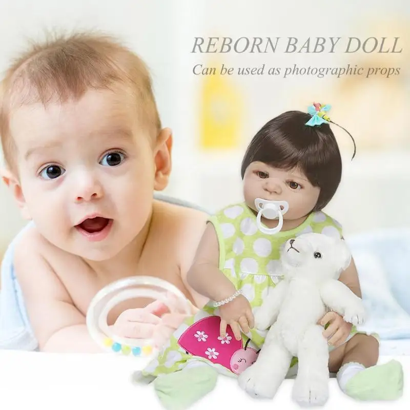 

NPK 56cm Soft Vinyl Reborn Babies Doll Toy Princess Baby Doll Kids Birthday Gift Safety Non Toxicity Photographic Props