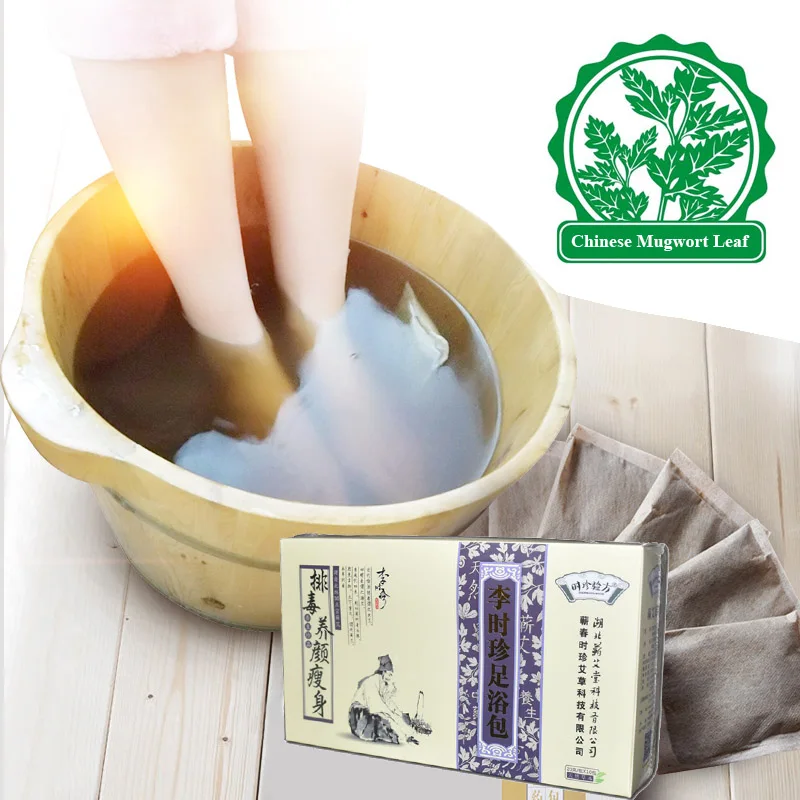 

Herbal Foot Bath Powder Foot Massage Spa Health Care Feet Bathing Wormwood Powder