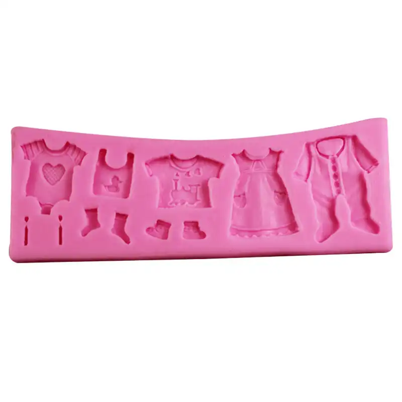 Пищевая силиконовая Детская рубашка платье Одежда DIY торт 3D форма помадка для