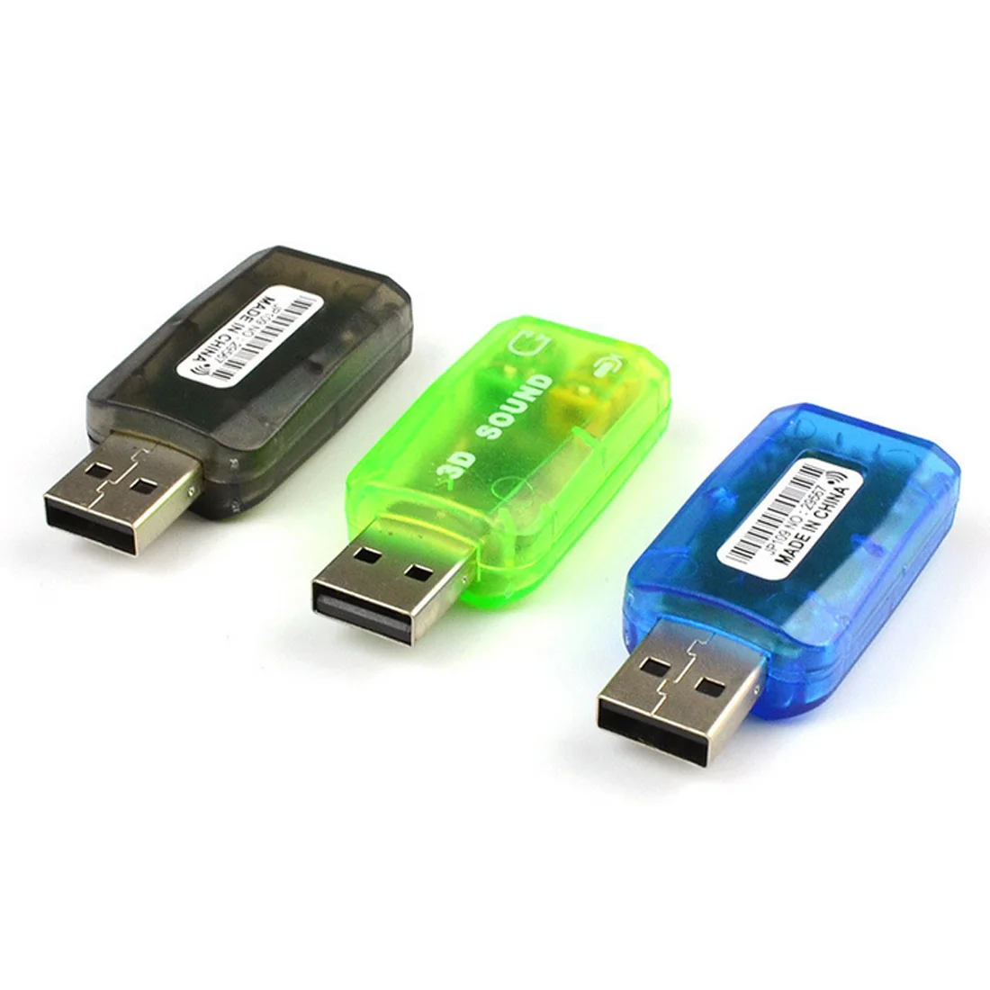 USB звуковая карта Внешний 5 1 канальный с 3 мм разъемом для наушников и микрофона
