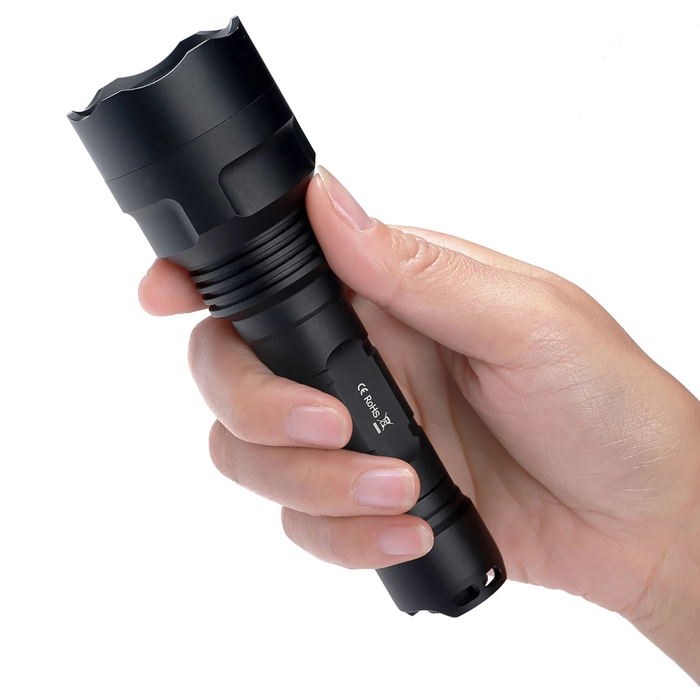 Lâmpada com 18650 Sofirn Tático Lanterna Led 18650 Poderoso Cree Xpl oi Alta Potência 1310lm Edc Tocha Bateria C8t Kit 7 poderoso cree xpl oi alta potência 1310lm
