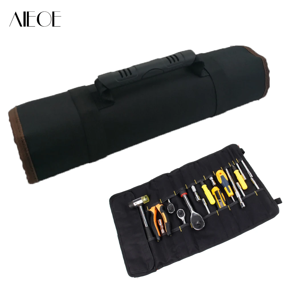 Oxford Canvas Reel Tool Kit Bag Portable Storage Bag Tool Fishing