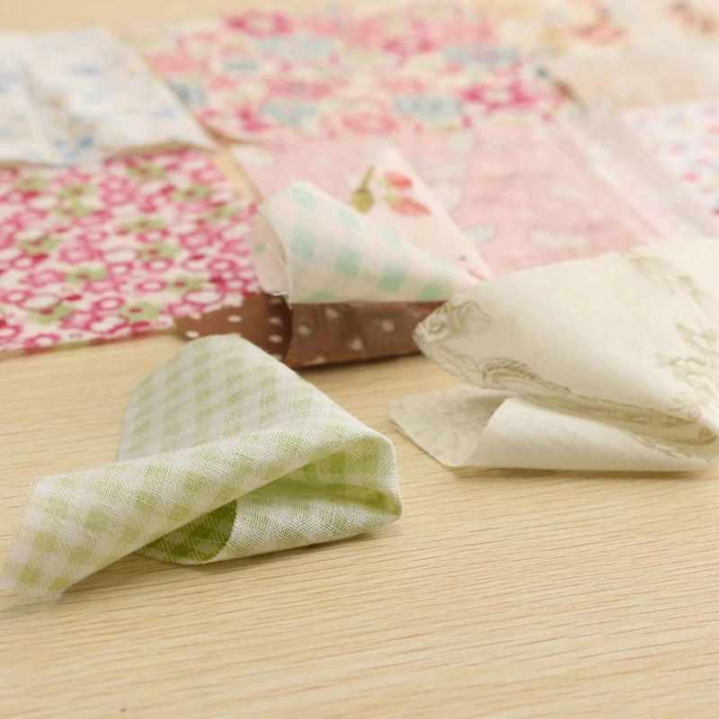 DIY 100pcs Square Floral Cotton Material Sewing Craft Patchwork Cloth 10cm*10cm