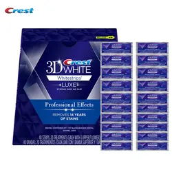 Натуральная Crest 3D White LUXE Whitestrips профессиональные эффекты отбеливание зубов самых лучших брендов, Whitestrips гигиена полости рта 5/10/20 мешочков