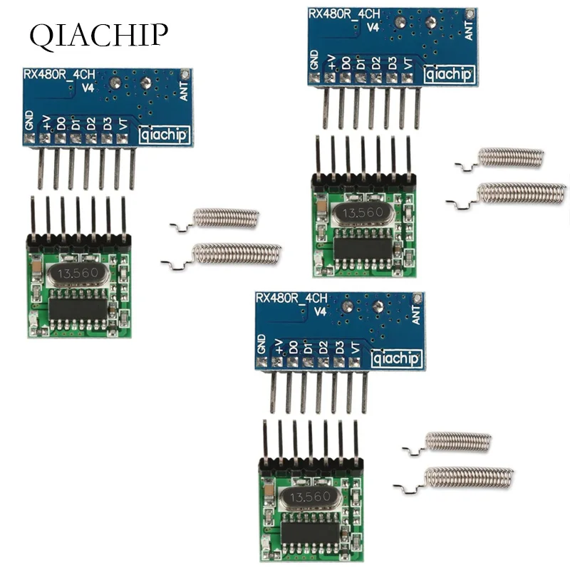 Пульт дистанционного управления для Arduino 433 МГц Супергетеродинный радиочастотный беспроводной передатчик и модуль приемника с антенной uno комплекты Z25 - Цвет: Серый