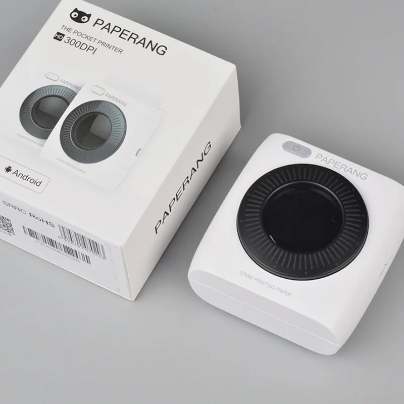 Карманный мини принтер PAPERANG P2 портативный с Bluetooth фото телефона 300id HD