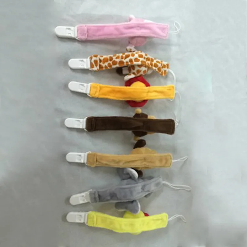 Cute plush Baby pacifier holder nipple chain baby teether chain toy dummy holder soother lion/giraffe chain Pacifier chain B0620 Cute plush Baby pacifier holder nipple chain baby teether chain toy dummy holder soother lion/giraffe chain Pacifier chain B0620