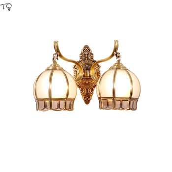 Nordic All Copper Wall Sconce Light Fixture Lustre Led American Bedroom Bedside Simple Living Room Background Corridor Modern Nordic All Copper Wall Sconce Light Fixture Lustre Led American Bedroom Bedside Simple Living Room Background Corridor Modern