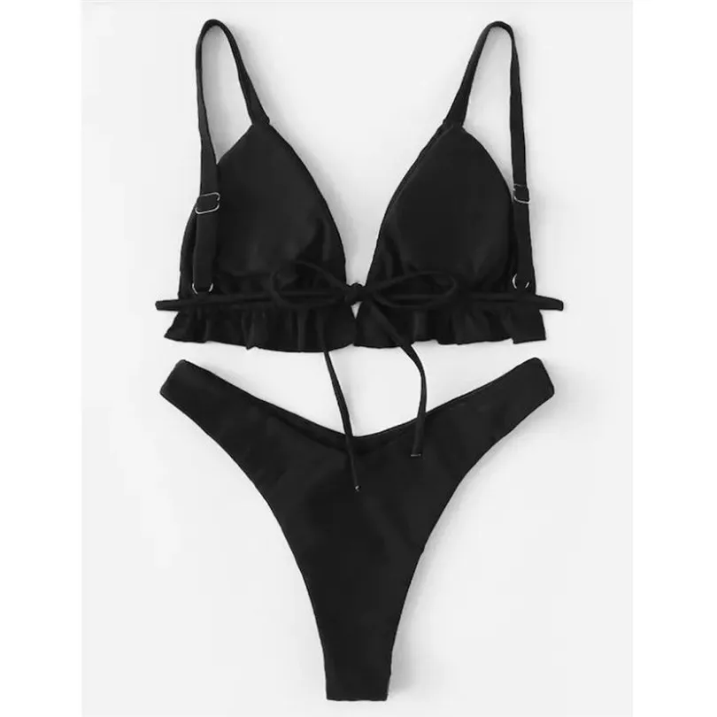 2019 New Summer Women Girls Bikini Set Underwire Padded Sexy Beach Suit Bodycon Swimwear wholesale Dropshiping #E05 (4)