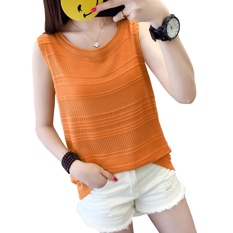 2018 Summer Wear Sleeveless Women Tank Tops For Sexy Young Office Lady