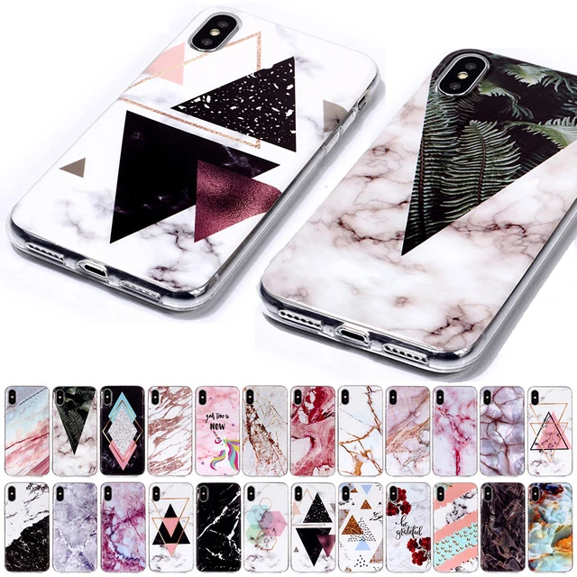 

For iPhone XS Max XR X Case Marble Stone Painted Silicone Case For iPhone 4 4S 5 5S SE 6S 6 7 8 Plus Case For iPod Touch 5 6 B02