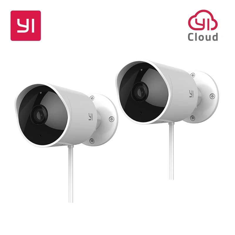 YI Outdoor Security Camera Cloud Cam Wireless IP 1080p Resolution Waterproof Night Vision Security Surveillance System