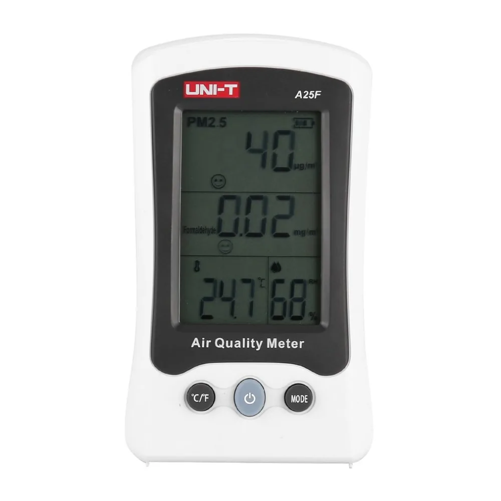 

UNI-T A25F PM2.5 Air Quality Monitor Analyzer Temperature Humidity Tester Gas Detector Environmental Meter Digital Thermometer