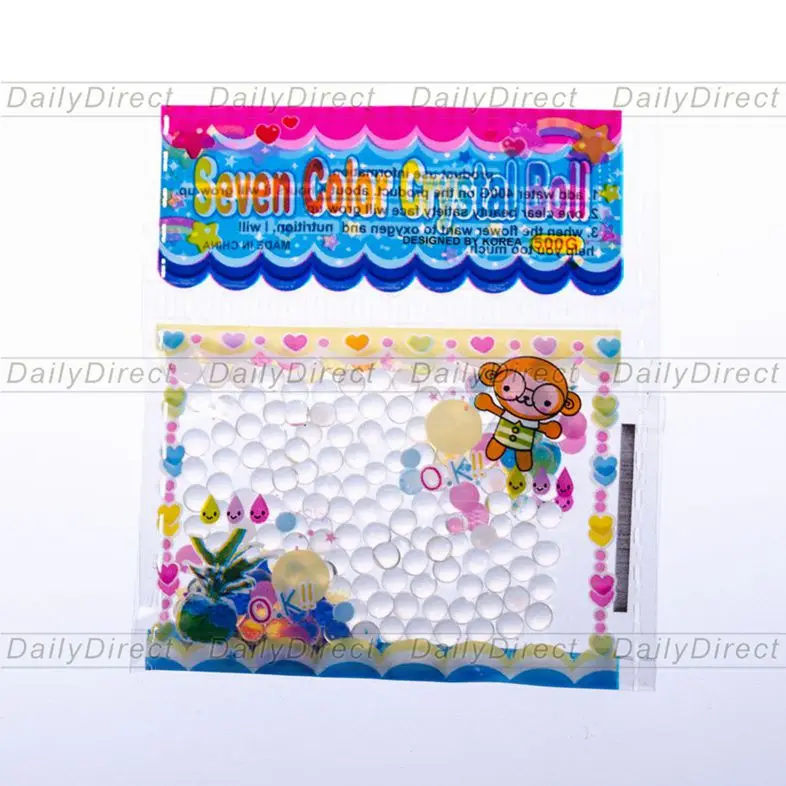 

10 Bags/lot Clear Magic Crystal Mud Soil Sodium Polyacrylate Water Bead Flower Planting Home Garden Decor for Wedding