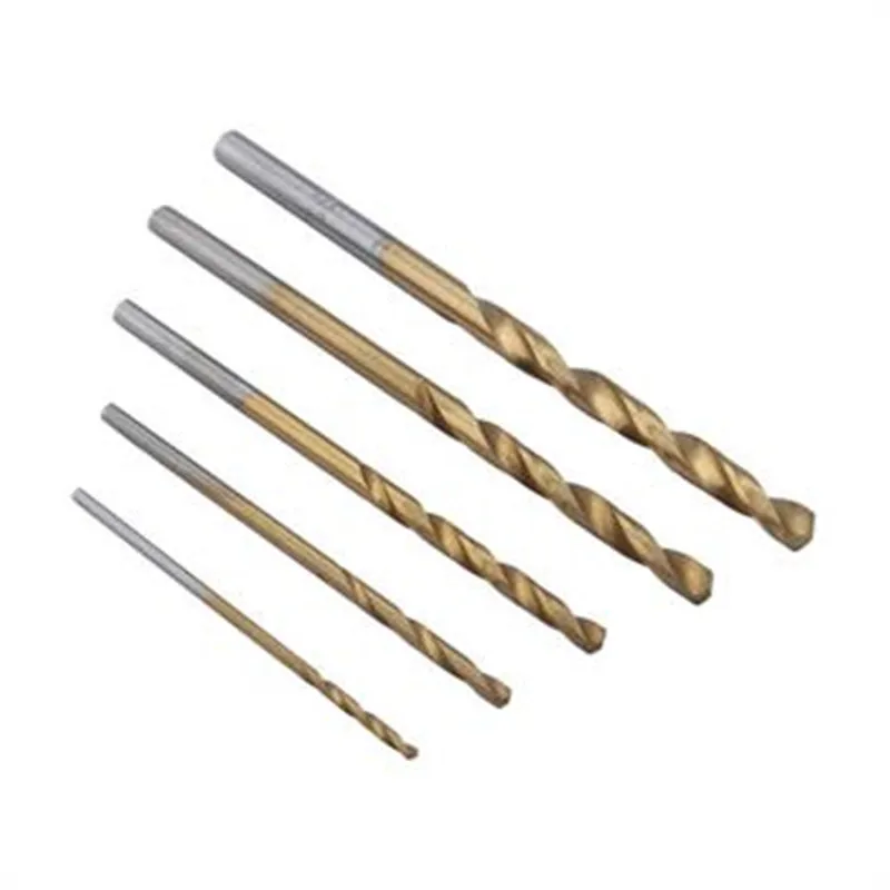 

Hot Sale 50PCS Titanium Coated High Speed Steel Drill Bit 1/1.5/2/2.5/3mm Woodworking Tool