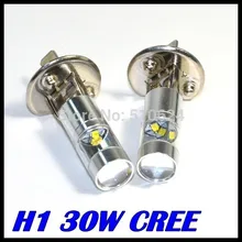 50x Авто противотуманных фар h1 h3 светодиодный плата белого света наивысшей мощности Светодиодный 30 Вт Светодиодный XQB/H3 светодиодный Замена лампы для противотуманных фар дальнего света