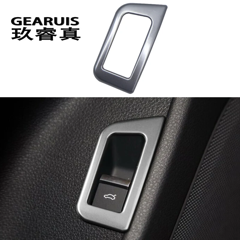 

Car styling Rear Trunk Switch Control Button Decoration cover Frame stainless steel Sticker For New Audi Q7 2016 2017 Year